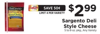 ShopRite Deli style cheese offer