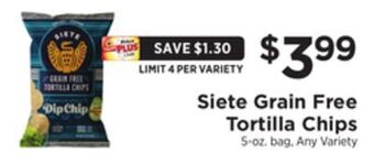 ShopRite Grain free tortilla chips offer