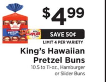 ShopRite Pretzel buns offer