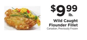 ShopRite Wild caught flounder fillet offer