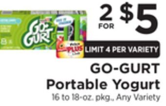 ShopRite Portable yogurt offer