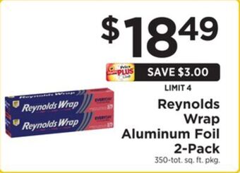 ShopRite Wrap aluminum foil 2-pack offer