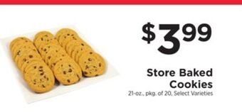 ShopRite Store baked cookies offer