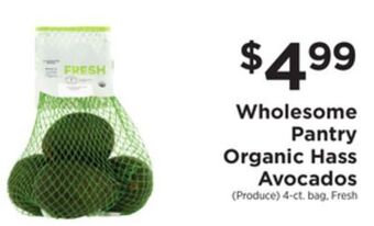 ShopRite Organic hass avocados offer