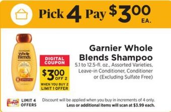 ShopRite Whole blends shampoo offer
