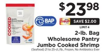 ShopRite 2-lb. bag jumbo cooked shrimp offer