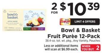 ShopRite Fruit purèe 12-pack offer