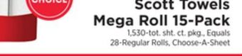 ShopRite Towels mega roll 15-pack offer