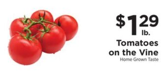 ShopRite Tomatoes on the vine offer