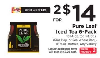ShopRite Iced tea 6-pack offer