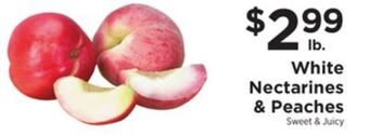 ShopRite White nectarines & peaches offer