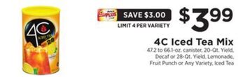 ShopRite Iced tea mix offer