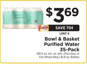 ShopRite Purified water 35-pack offer