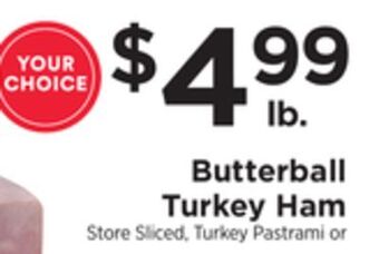 ShopRite Turkey ham offer