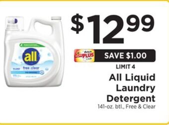 ShopRite Liquid laundry detergent offer