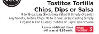 ShopRite Tortilla chips, dips or salsa offer