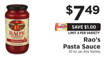 ShopRite Pasta sauce offer