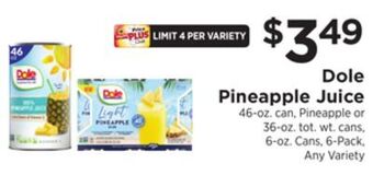 ShopRite Pineapple juice offer