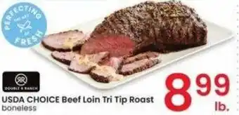 Albertsons USDA CHOICE Beef Loin Tri Tip Roast boneless offer