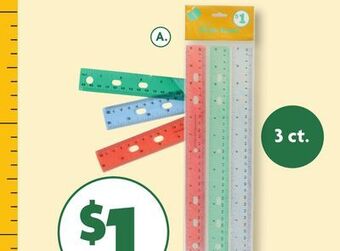 Family Dollar Plastic rulers offer