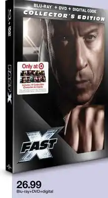 Target Fast x blu-ray+dvd+digital offer