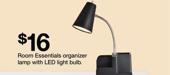 Target Room essentials organizer lamp with led light bulb. offer