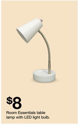 Target Room essentials table lamp with led light bulb. offer