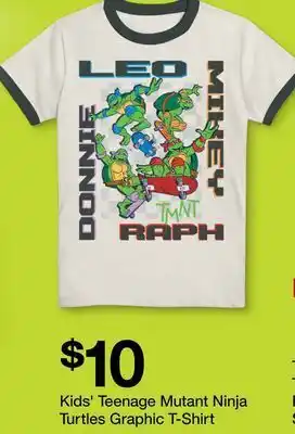 Target Kids' teenage mutant ninja turtles graphic t-shirt offer