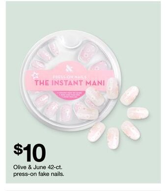 Target Olive & june 42-ct. press-on fake nails offer