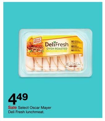 Target Oscar mayer deli fresh lunchmeat offer