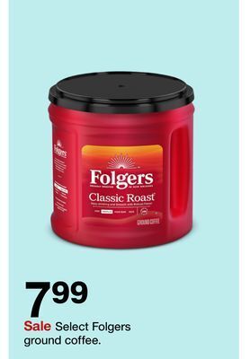 Target Select folgers ground coffee offer