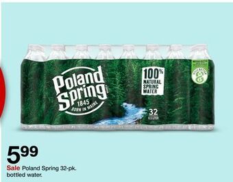 Target Poland spring 32-pk. bottled water offer
