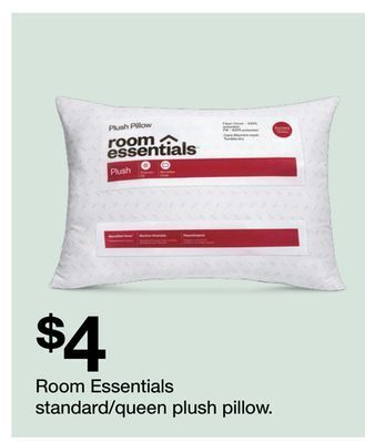 Target Room essentials standard/queen plush pillow. offer