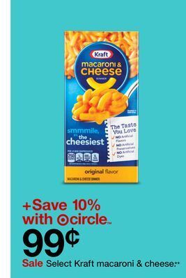 Target Select kraft macaroni & cheese offer