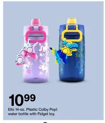 Target Ello 14-oz. plastic colby pop! water bottle with fidget toy. offer