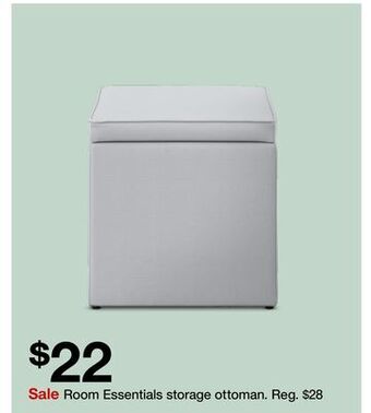 Target Room essentials storage ottoman offer
