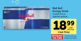 Safeway Red Bull Energy Drink 8.4 oz offer