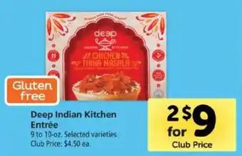 Safeway Deep Indian Kitchen Entrée 9-10 oz offer