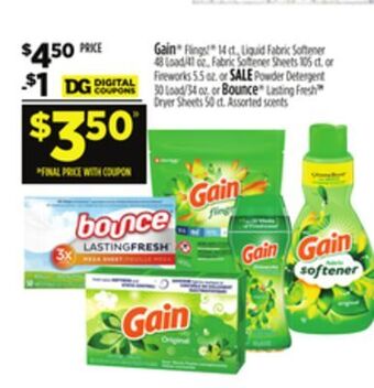 Dollar General Gain® or bounce® offer