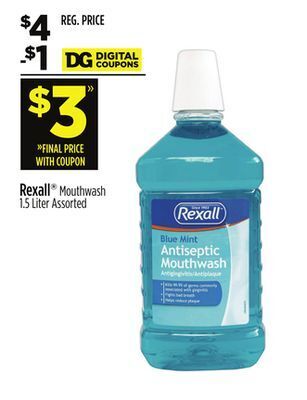 Dollar General Rexall® mouthwash offer