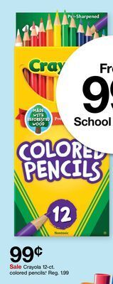 Target Crayola 12-ct. colored pencils.* offer