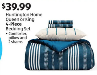 Aldi Huntington Home Queen or King 4-Piece Bedding Set offer
