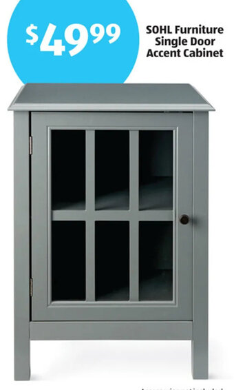 Aldi SOHL Furniture Single Door Accent Cabinet offer