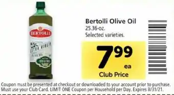 Safeway Bertolli Olive Oil 25.36 oz offer
