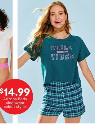 JC Penney Arizona body sleepwear offer