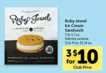 Safeway Ruby Jewel Ice Cream Sandwich 5-5.1 oz offer