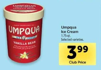 Safeway Umpqua Ice Cream offer