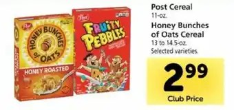 Safeway Post Cereal 11 oz offer