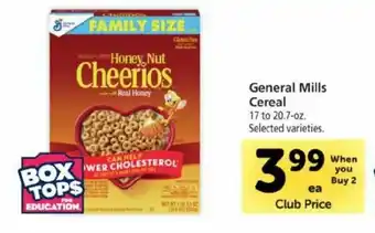 Safeway General Mills Cereal 17-20.7 oz offer