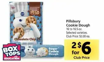 Safeway Pillsbury Cookie Dough 16-16.5 oz offer